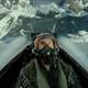 Tom Cruise flies a plane in Top Gun: Maverick